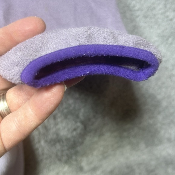 Patagonia Sweater Women M Gray Purple Pullover Synchilla Snap-T Fleece YOUNGLIFE - Picture 7 of 10